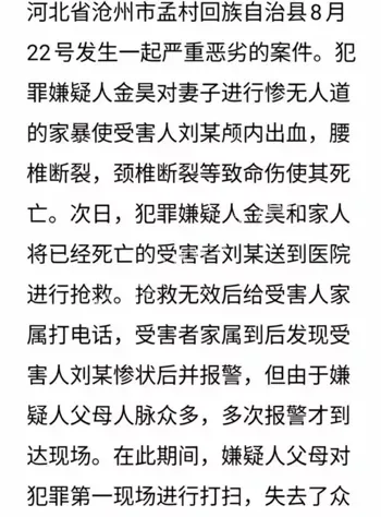 孟村金浩杀人事件