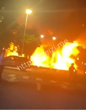 广州白云区货车起火事件