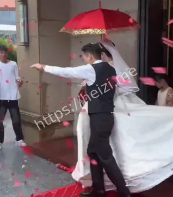 新人台风天办婚礼