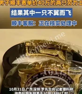 顺丰劳力士不翼而飞