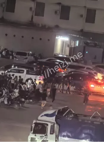 西港中国城外籍劳工暴力抗议砸场