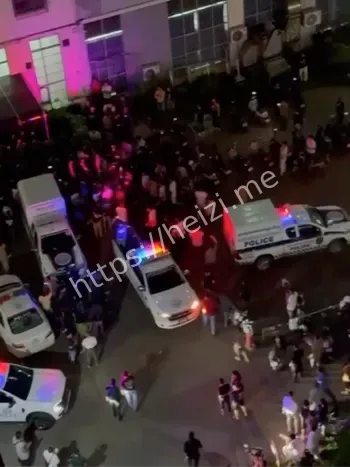 西港中国城外籍劳工暴力抗议砸场