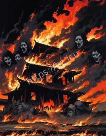 纸钱自燃飘满天